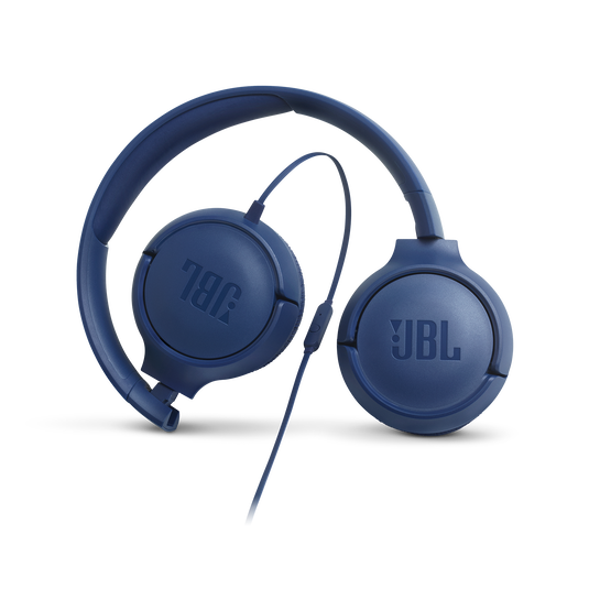 JBL Tune 500 - Blue - Wired on-ear headphones - Detailshot 4 image number null