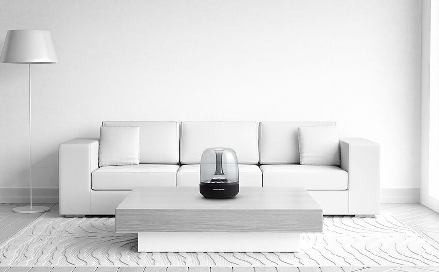 Harman kardon aura studio 2 outlet wireless speaker with ambient lighting
