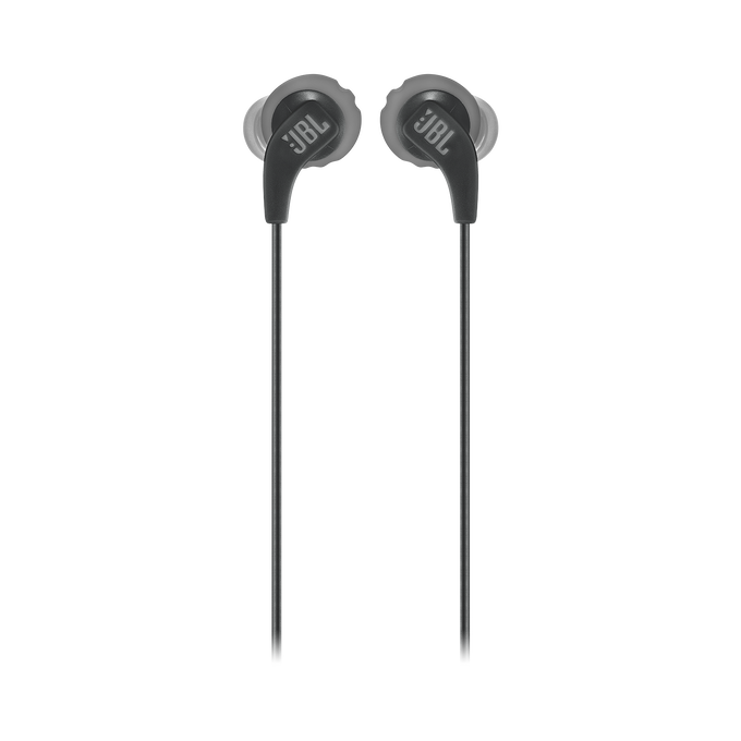 JBL Endurance RUN - Black - Sweatproof Wired Sport In-Ear Headphones - Front image number null