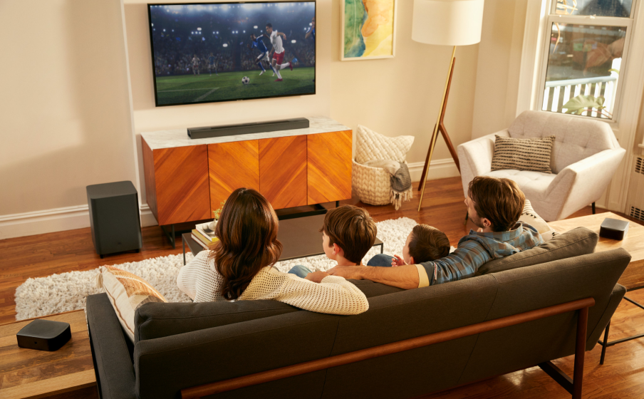 Bar 9.1 True Wireless Surround 9.1 Channel Soundbar System with surround speakers and Dolby Atmos