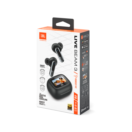 JBL Live Beam 3 | True wireless noise-cancelling closed-stick earbuds JBL Live Beam 3 | True wireless noise-cancelling closed-stick earbuds
