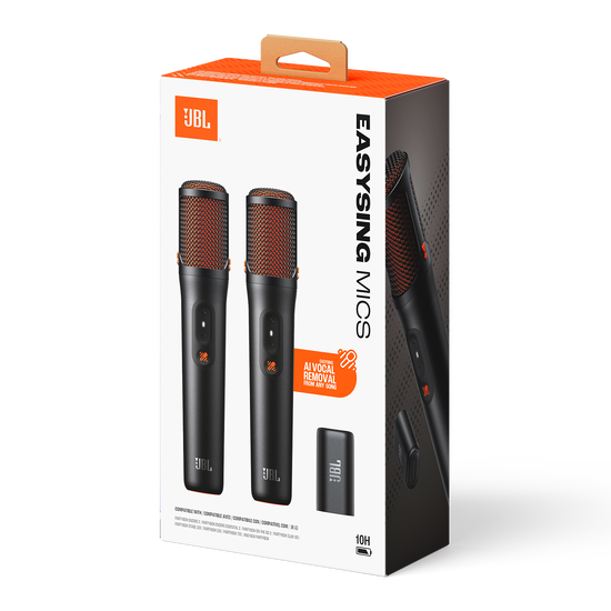 JBL EasySing Mics | Two wireless AI-powered microphones with real